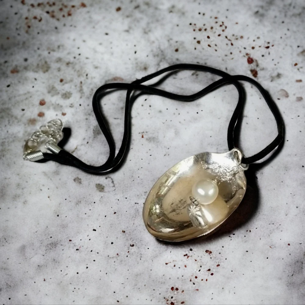 NWT Repurposed Hand Crafted Vintage Spoon Pendant Necklace